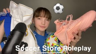 ASMR Soccer Store Roleplay Pt 2⚽️🔥 [upl. by Ranitta]