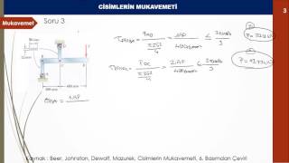 Mukavemet 1 Gerilme Soru Çözümü  Soru3 [upl. by Willie]