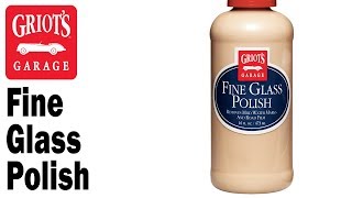 Griots Garage  Fine Glass Polish to remove hard water spots and etchings [upl. by Octavie]