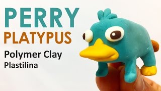 PERRY PLATYPUS Disney Phineas and Ferb  Polymer Clay Tutorial [upl. by Nitnelav]