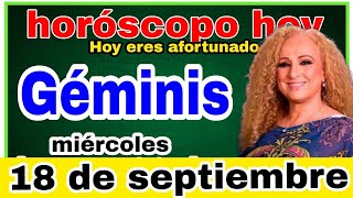 horoscopo de hoy Géminis  Horóscopo Diario  Géminis  18 de septiembre de 2024 [upl. by Makell837]