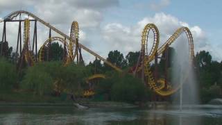 Goudurix off ride  Parc Astérix 2009 [upl. by Ahsikel712]