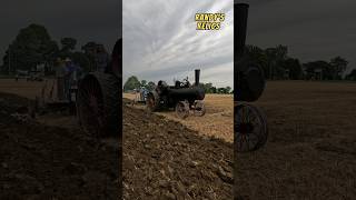 Advance Rumely traction engine pulling an 8 bottom plow [upl. by Anahsat]