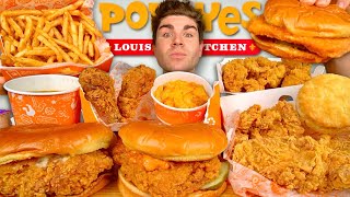 ASMR POPEYES MUKBANG Feast [upl. by Xella]