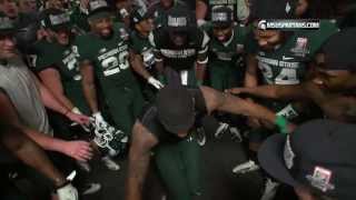 MSU Football Rose Bowl Post Game Locker Room Celebration [upl. by Xavier64]