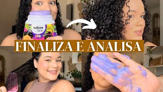 FINALIZA E ANALISA CREME DE PENTEAR CACHINHOS BRILHANTES UVA 🍇 SALON LINE  viralizou É BOM MESMO [upl. by Ena]