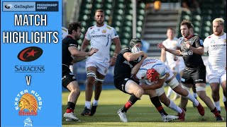 SARACENS V EXETER CHIEFS  GALLAGHER PREMIERSHIP RUGBY RD 20 MATCH HIGHLIGHTS [upl. by Neit416]