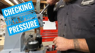 How to test valve spring pressure for my 339 stroker sbc becauseracetruck [upl. by Brina]