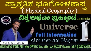 ವಿಶ್ವ ಮತ್ತು ಸೌರವ್ಯೂಹ  cosmology  universe  physical geography start  geography in Kannada [upl. by Lorain633]