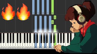 Learn easy Lofi Hip Hop type chord progression in C major 46 BPM Piano tutorial [upl. by Childers611]