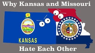 Why Kansas Hates Missouri  State Rivalries [upl. by Ahsiuqram]