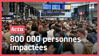 « Sabotages » contre la SNCF  les bretons dans la galère [upl. by Ecinahc]