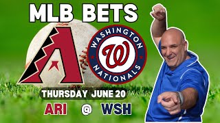 Diamondbacks Vs Nationals MLB Free Picks  MLB Bets with Picks And Parlays Thursday 620 [upl. by Gertrudis]