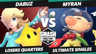 SWT NA East RF Losers Quarters  Myran Olimar Vs Dabuz Rosalina Smash Ultimate Tournament [upl. by Fesuy10]