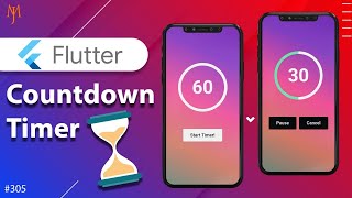 Flutter Tutorial  Simple Countdown Timer  With Start Pause Cancel [upl. by Nois]