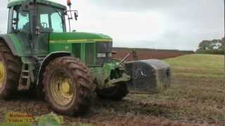 Ploughing in the Rain  with John Deere 7810 [upl. by Garaway]