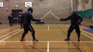 Military Sabre sparring Nick vs Rui [upl. by Cleaves]