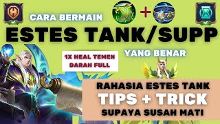 CARA MAIN ESTES YANG BAIK DAN BENAR 2022 DI MOBILE LEGENDS SEBAGAI TANK ATAU SUPPORT [upl. by Colbert710]