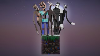 Minecraft One Block but its EVERY HORROR MOD 2 [upl. by Anaimad]