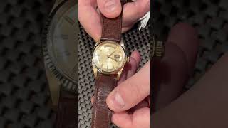 Rolex President Day Date Wide Fat Boy Yellow Vintage Gold Mens Watch 1803 Review  SwissWatchExpo [upl. by Htaek655]