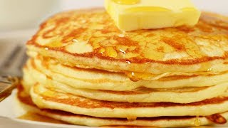 Pancakes Recipe Demonstration  Joyofbakingcom [upl. by Akessej]