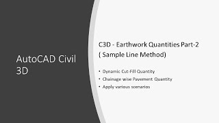 Civil 3D  Earthwork Quantities Part2 Cross Section  Sample Line Method [upl. by Zabrina376]