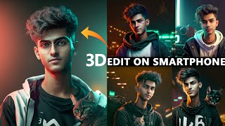 Midjourney Ai Avatar Photo Editing On Mobile  3D Cartoon Photo Editing Tutorial Discord app [upl. by Kreit]