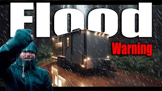 They Lost Power I Didnt  Offgrid Toy Hauler Cabin Gets Direct Hit  ICE Thunderstorm amp Flooding [upl. by Pablo]