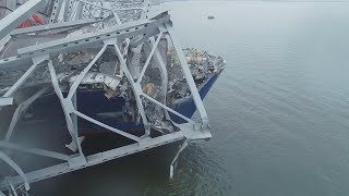 NTSB Releases Video From Ship That Struck Maryland Bridge [upl. by Loginov]