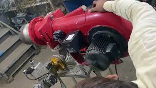 Weishaupt Gas Burner 2HP  970kW Test Firing on LPG [upl. by Okiam]