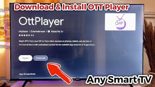 How to Install OTTPlayer on Smart TV [upl. by Catina]