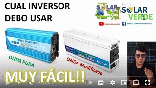 ✅Que inversor debo usar  Calculo de inversor muy fácil amazing solarenergy [upl. by Noakes541]