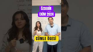 ÖZDEBİR EKİM 2024 TG TYT DENEMESİ CÜMLE ÖGESİ [upl. by Lunseth]