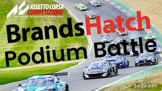 ACC  Online  Brands Hatch Podium Battle [upl. by Oenire]