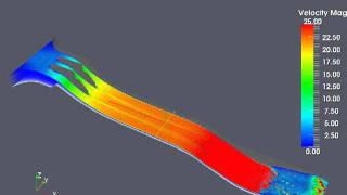 OpenFOAM  Korea Spillway of Hwabuk Dam [upl. by Eetnahs]