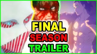 Eren Vs WarHammer Titan Revealed Attack on Titan Season 4 Trailer New Studio CONFIRMED [upl. by Akeinahs]