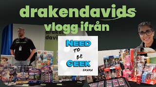 Need To Be Geek mässa i Skara  Drakendavids Vlogg [upl. by Gellman]