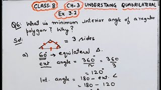 What is minimum interior angle possible for regular polygonwhat is maximum exterior angle possible [upl. by Maria]