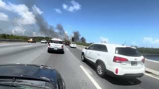 Terrible Incendio Hoy En Fabricá de Alfombras en Santurce Estuvieron Horas Tratando de Detenerlo 😱 [upl. by Grindle]