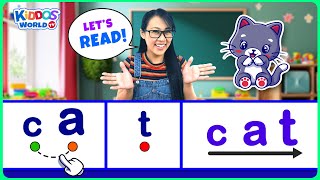 Teach Kids How to Read 3Letter Words  Easy Way to Learn Reading for Kids with Miss V [upl. by Mitchell]