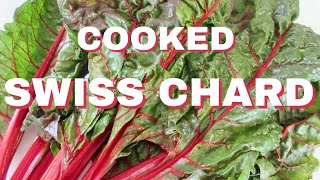 SWISS CHARD cooked in 6 minutes [upl. by Cavallaro731]