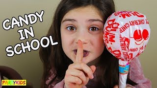 HOW TO SNEAK CANDY INTO CLASS SLIME SCHOOL DETENTION [upl. by Adnorrahs]