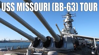 Battleship USS Missouri BB63 Video Tour Pearl Harbor Hawaii [upl. by Orten]