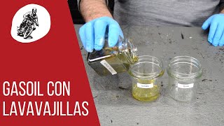 Limpiar un motor con Gasoil y lavavajillas Funciona [upl. by Ahsinert]