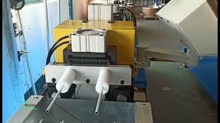 Aluminium tube decoiler straightening chipless cutting machine tube decoiler machines [upl. by Johnath]