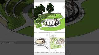 revit landscape design RevitQuestModel 12🌝Landscape model in Revit🌱Amphitheatre under the sun [upl. by Goddard]