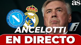 EN DIRECTO RUEDA PRENSA ANCELOTTI Y FEDE VALVERDE NAPOLI REAL MADRID [upl. by Varden]