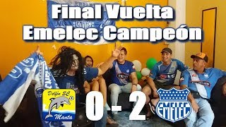 Delfin 0 vs Emelec 2  Reaccion entre amigos  Final vuelta Campeonato ecuatoriano  Emelec campeón [upl. by Neeli382]