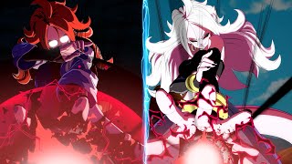 Lab Coat vs Majin Android 21 Side to Side Comparison  Dragon Ball FighterZ DLC [upl. by Enialem805]