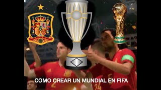 😱⚠️COMO CREAR un MUNDIAL en FIFA 21⚠️😱 [upl. by Allenotna]